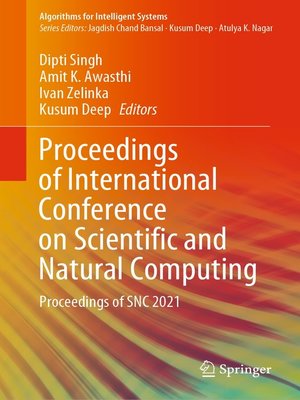 cover image of Proceedings of International Conference on Scientific and Natural Computing